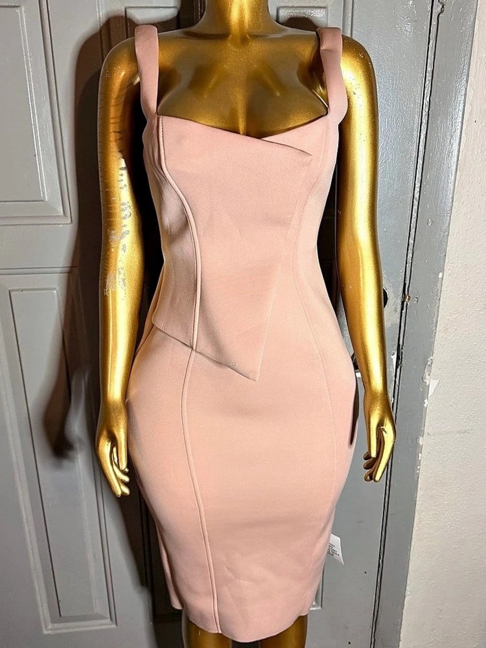 Bebe Bodycon Midi Dress in Pink Size Small Like New